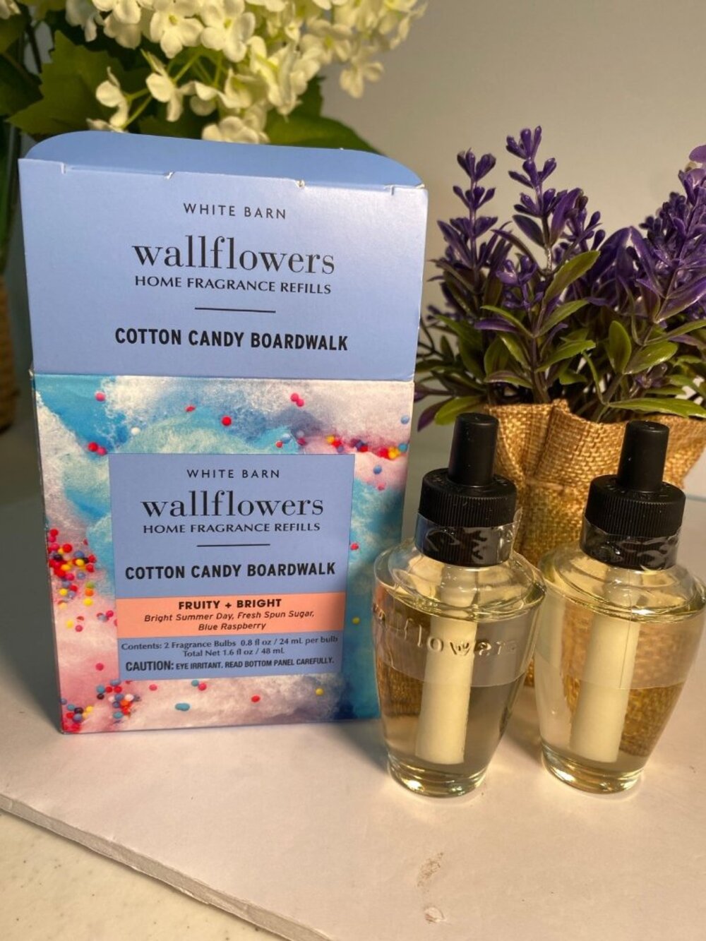 Bath & Body Works “Cotton Candy Boardwalk ” 2 New & Sealed Wallflowers